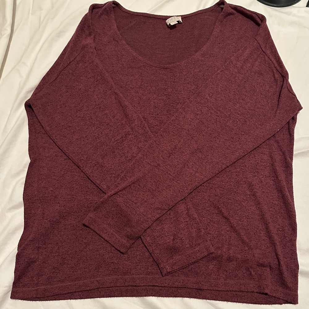 LOFT | Maroon Sweater | Size M